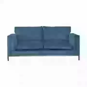 Square Framed 3 Seater Sofabed with Brushed Bronze Legs
